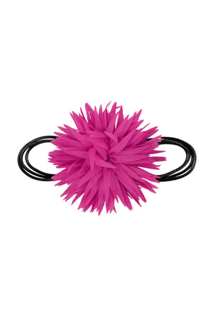 Necklace statement flower - fuchsia h5 