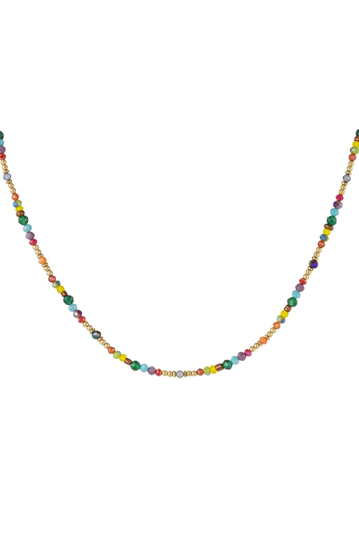 Collar cuentas de colores - multi 