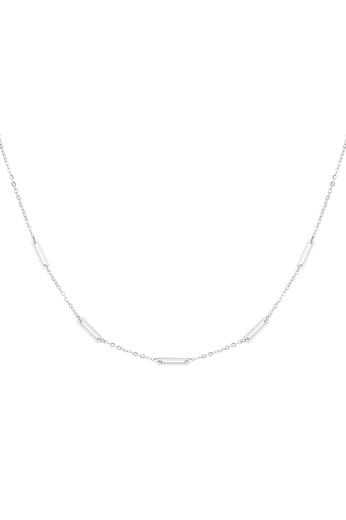 Necklace 5 links - Silver Color color 