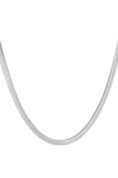 unisex chain flat with structure - Gold color-6.0mm h5 