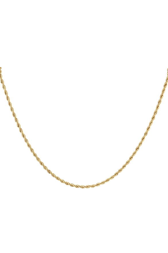 Collana unisex intrecciata fine - Colore oro-3.0MM 2