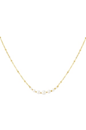 Necklace pearl party - Gold color h5 