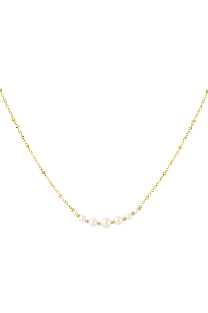 Necklace pearl party - Gold color 