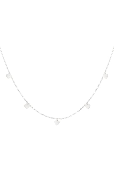simple necklace with heart pendants h5 