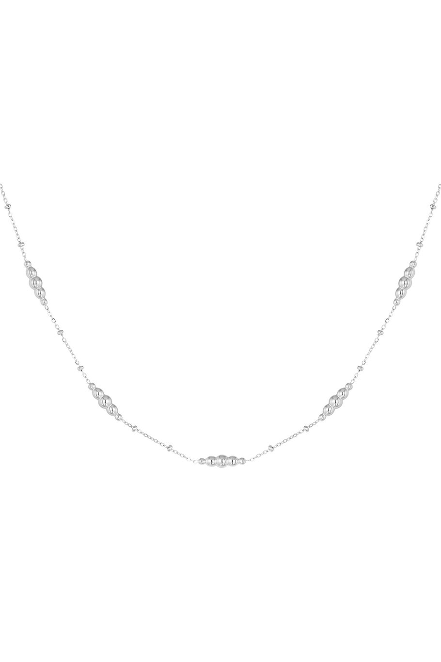 simple necklace with twisted charms 