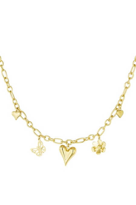 Natural love charm necklace - Gold color 2