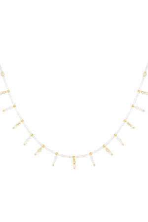 Necklace summer sparkle - off-white h5 