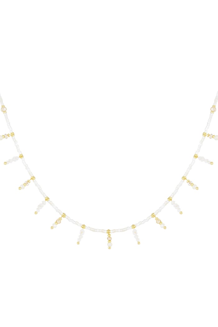 Necklace summer sparkle - off-white 