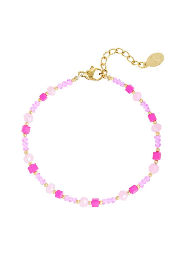 Beach vibe anklet - pink/rose 