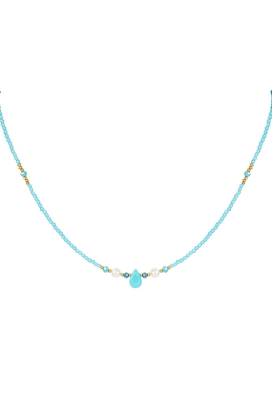 Perlenkette Basic Lover - cremeweiß