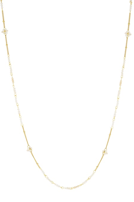 Long necklace blooming breeze - Gold color