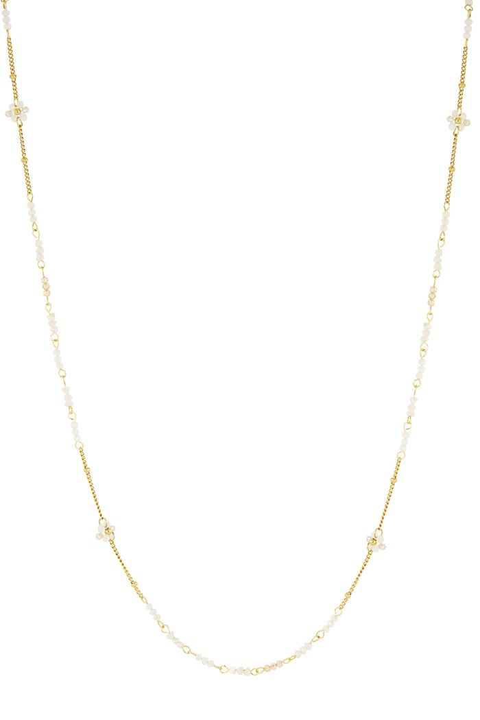 Long necklace blooming breeze - Gold color 