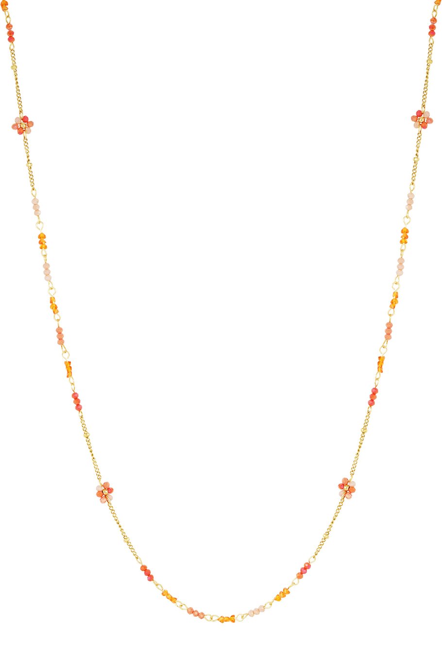 long necklace blooming breeze - pink 