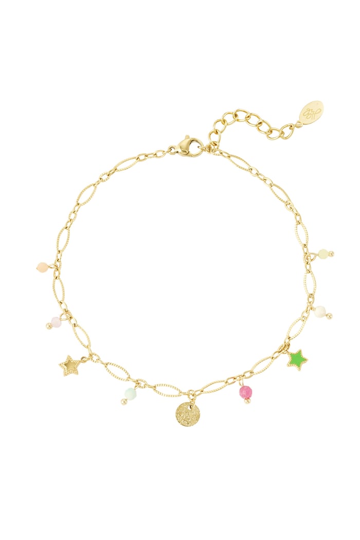 Anklet lovely life - Gold color 