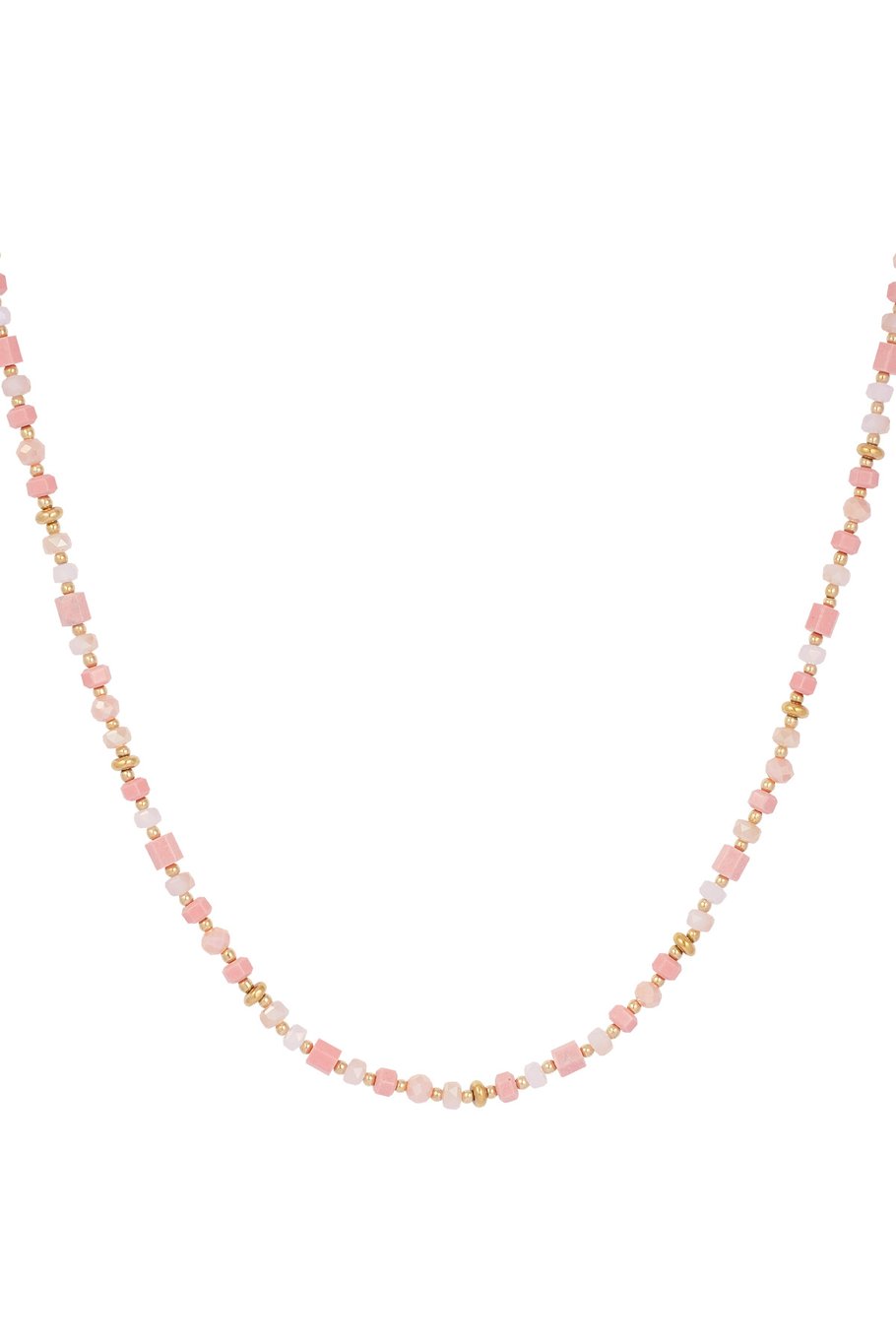 Farbenfrohe Festivalkette - blau/Goldfarbe