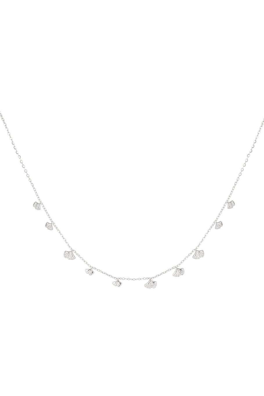 classic necklace with shell charms 