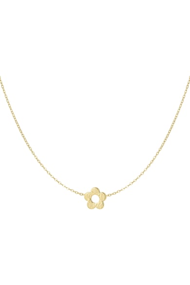 Spring flower necklace - Gold color h5 