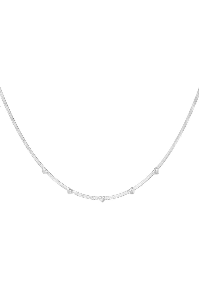 Necklace love me - Silver Color color 