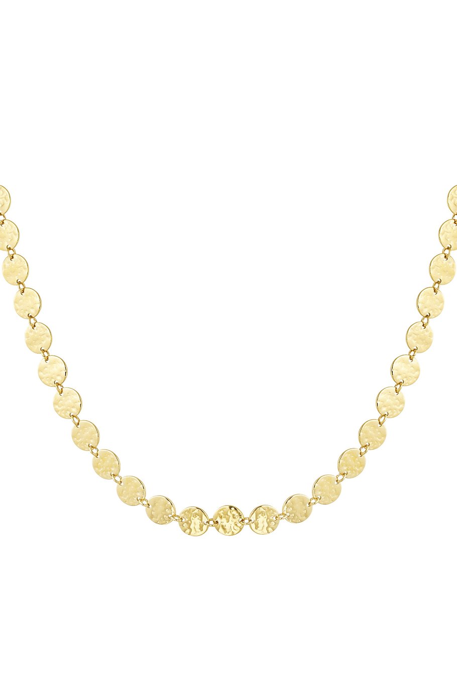 Round vintage necklace - Gold color 