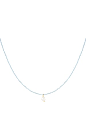 Necklace fancy moment pearl - blue h5 