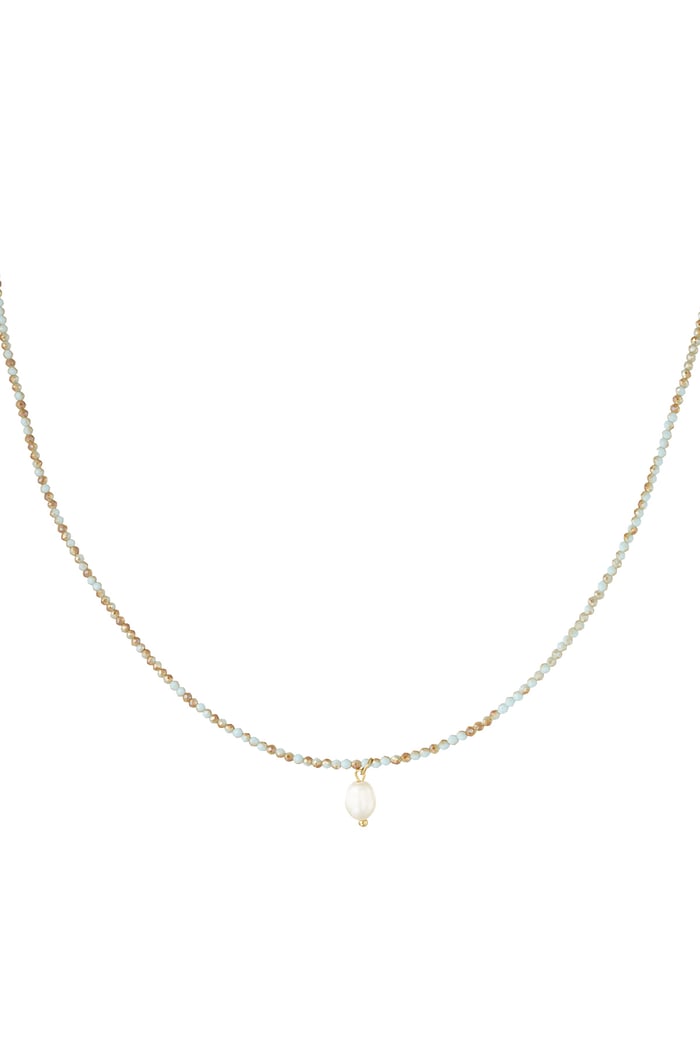 Necklace finest minimalism - light blue 