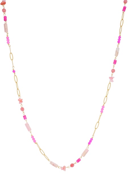 Collana lunga sentimento estivo - Colore oro rosa 2