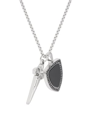 Knight men's necklace - Silver Color color h5 Picture5