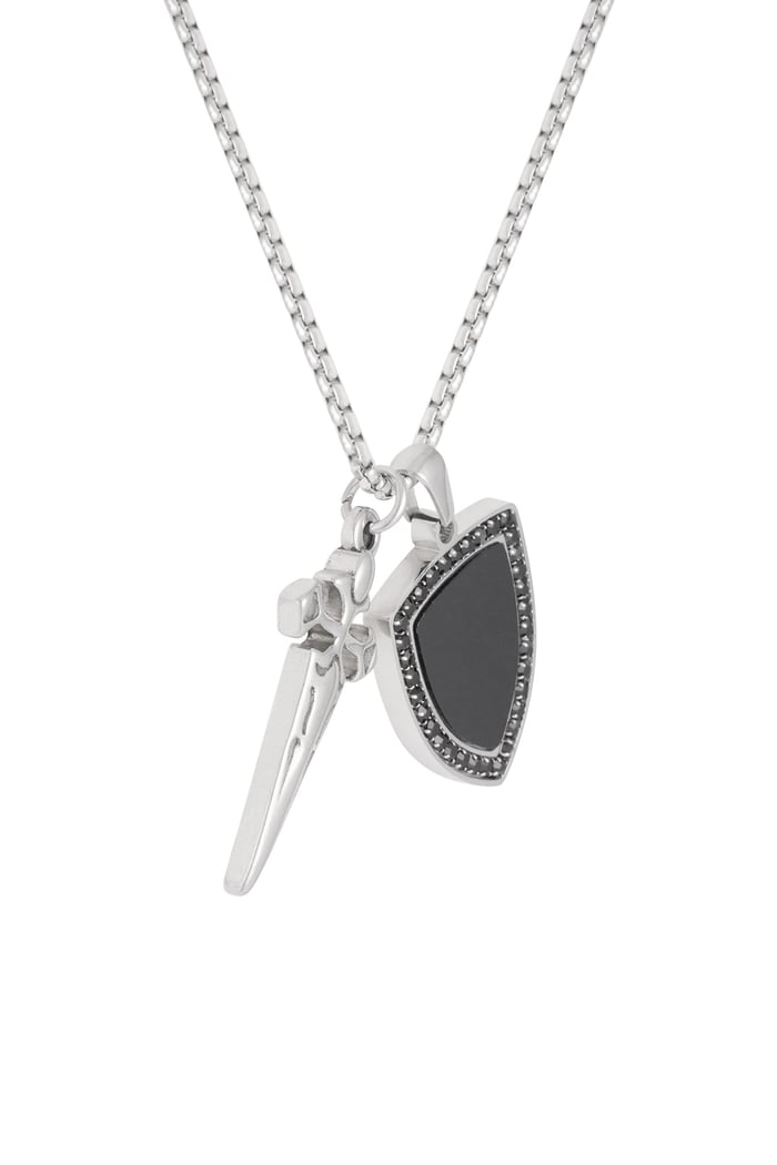 Knight men's necklace - Silver Color color Picture5