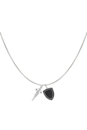 Knight men's necklace - Silver Color color h5 