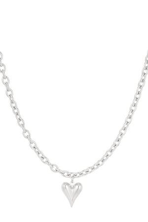 Necklace love rules - Silver Color color h5 