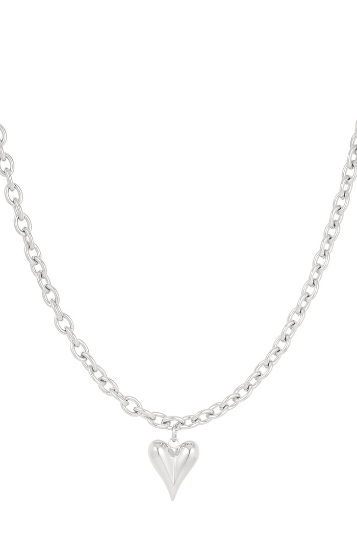 Necklace love rules - Silver Color color 