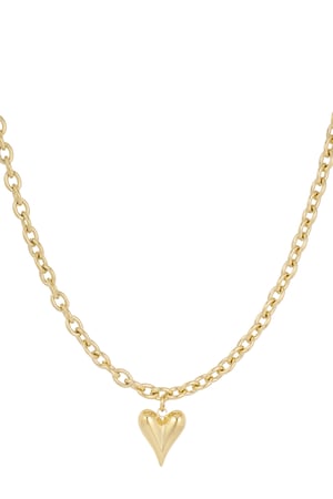 Necklace love rules - Gold color h5 