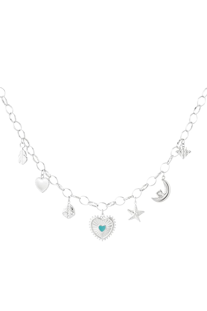 Halskette mit Sunny Love-Charm – Silber 