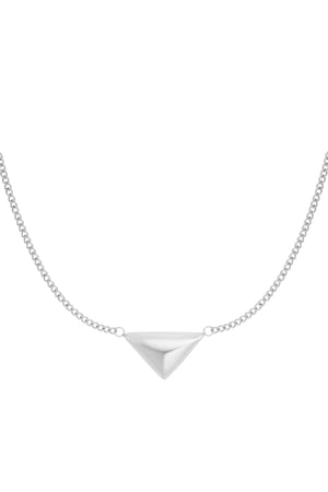 Necklace triangle love - Silver Color color h5 