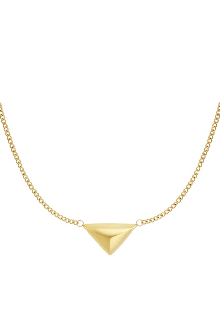 Necklace triangle love - Gold color