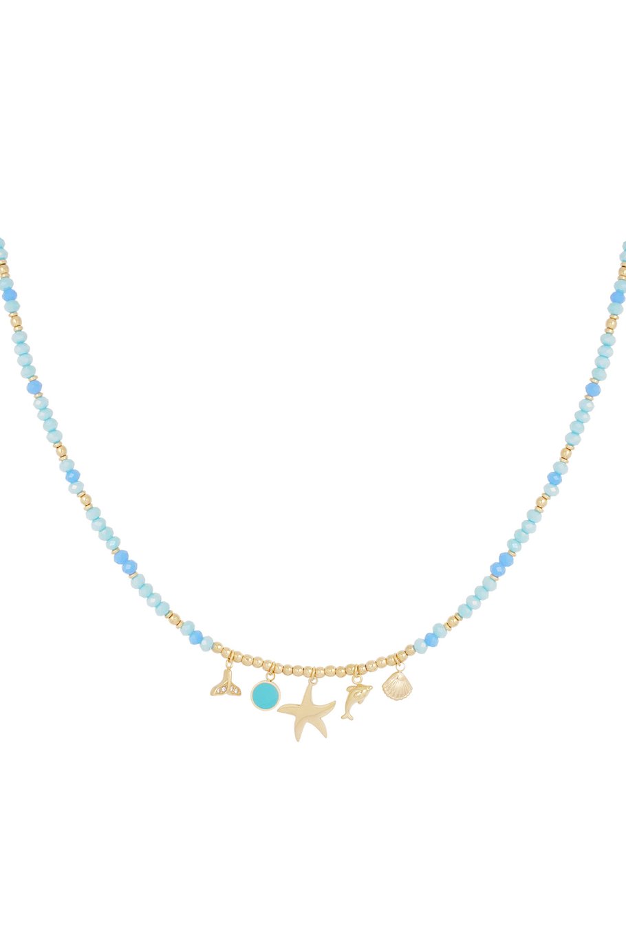 Halskette Ocean Blues - Blaugold