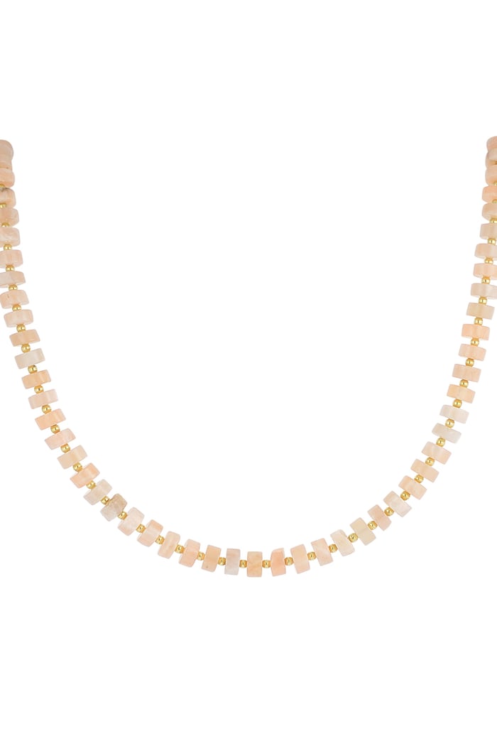 Necklace army vibe - pink Gold color 