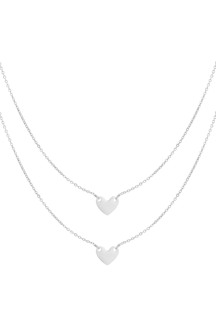 Necklace enduring affection - Silver Color color Picture2