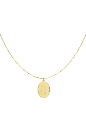 Love you to the moon and back necklace - Gold color h5 