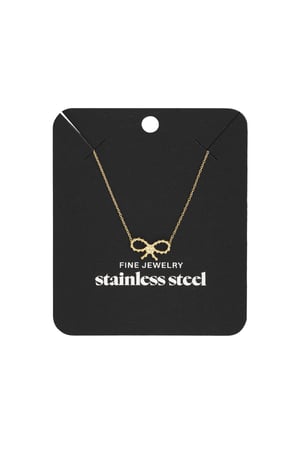 Necklace bows sunday - Gold color h5 Picture2