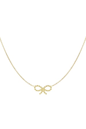 Necklace bows sunday - Gold color h5 