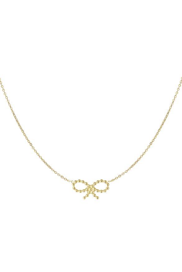 Necklace bows sunday - Gold color