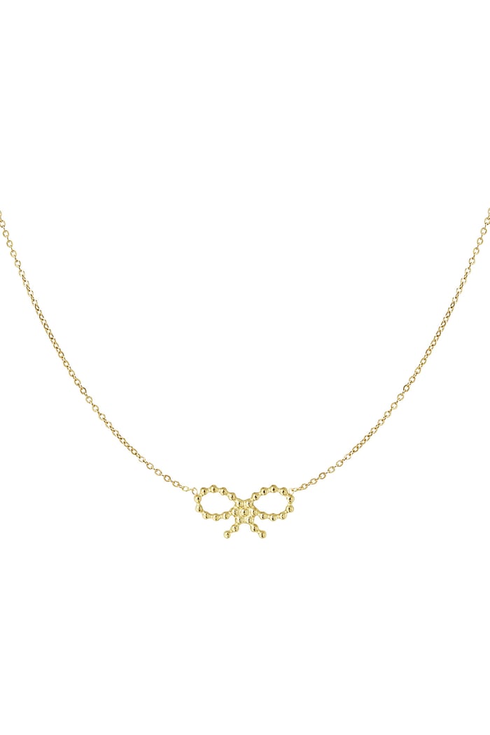 Necklace bows sunday - Gold color 