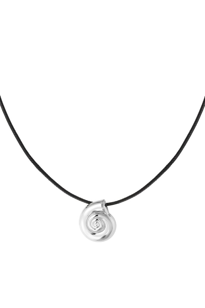 Shell vibe necklace - Silver Color color 