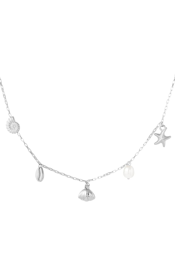 Ocean Breeze Necklace - Silver Color color 