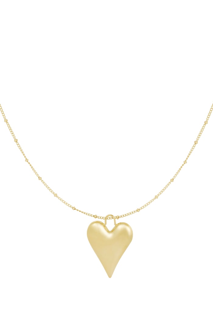 Necklace heartfelt charm - Gold color 