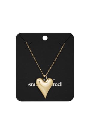 Necklace heartfelt charm - Gold color h5 Picture3