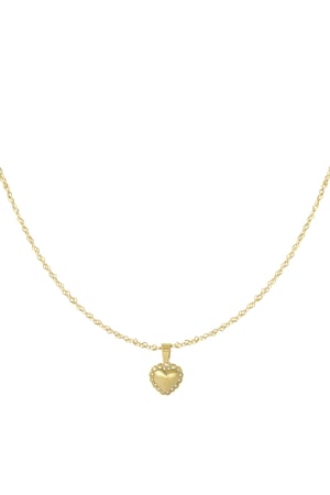 Necklace love us forever - Gold color h5 