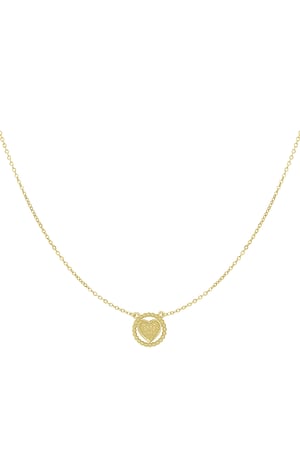 Necklace have my heart - Gold color h5 