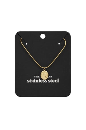 Necklace with women's charm - Gold color h5 Picture4